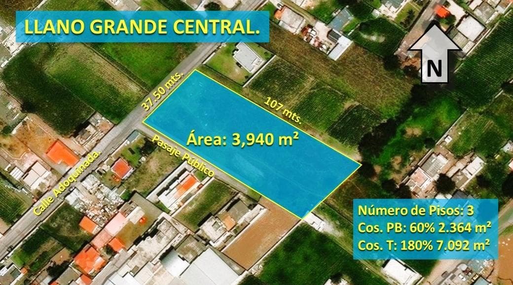 Venta terreno de 3.940 m² Ideal Para conjunto Habitacional GB - 1