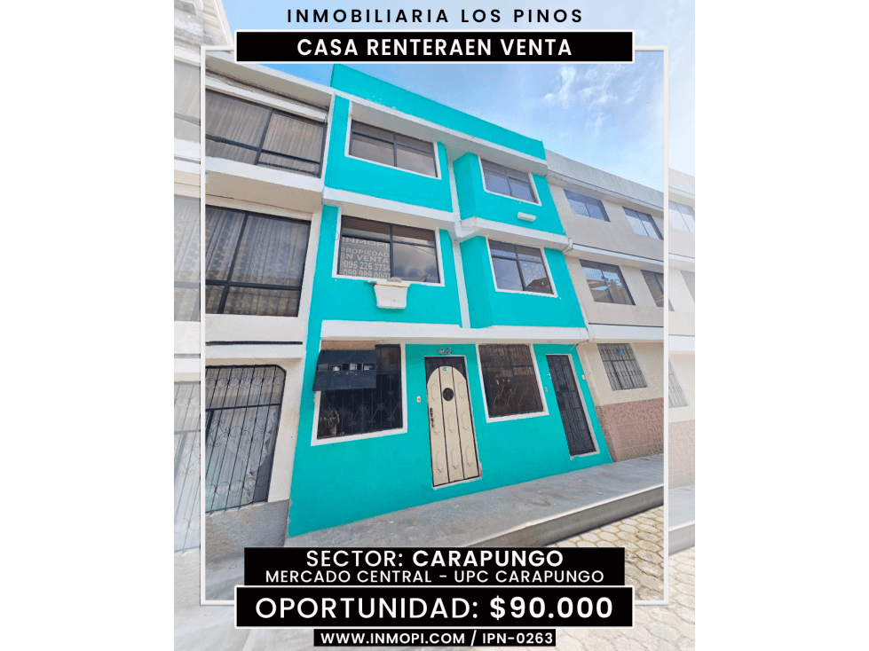 INMOPO VENDE CASA RENTERA CARAPUNGO IPN-0263 - 1