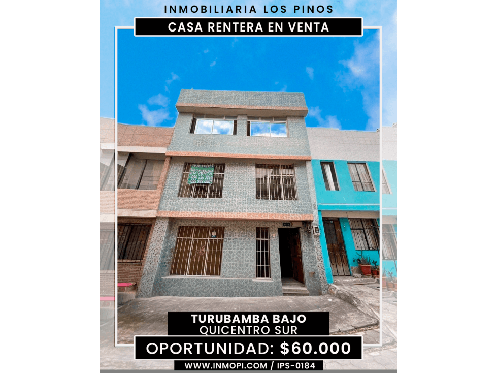 INMOPI VENDE CASA RENTERA TURUBAMBA IPS-0184 - 1