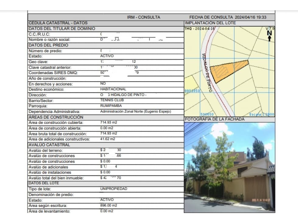 * CONSTRUCTORES * Terreno de venta Quito Tenis proyectos inmobiliarios - 1