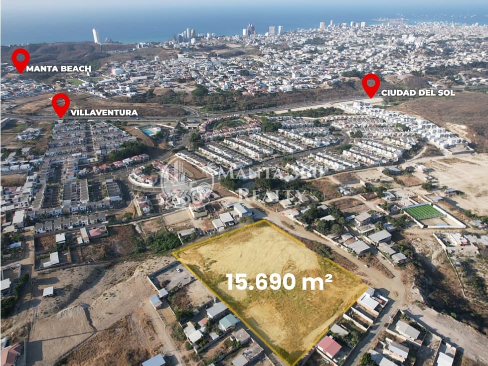 Terreno en Venta Los Gavilanes, Sur de Manta - 1