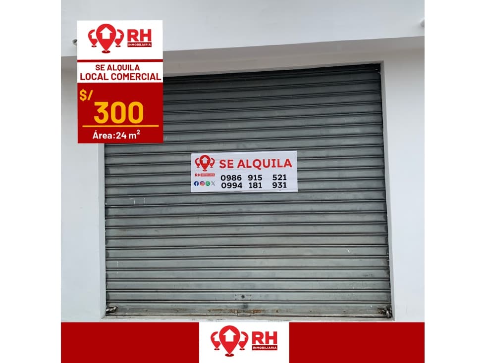 LOCAL COMERCIAL EN ARRIENDO EN LA CALLE NAPOLEON MERA, MACHALA - 1