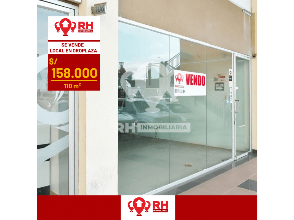 LOCAL COMERCIAL CON MEZANINE EN VENTA EN OROPLAZA, MACHALA #LSMI1 - 1