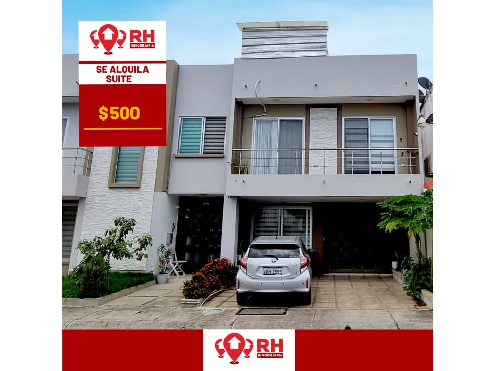 SUITE AMOBLADA EN ALQUILER EN URB. CIUDAD VERDE, MACHALA - 1