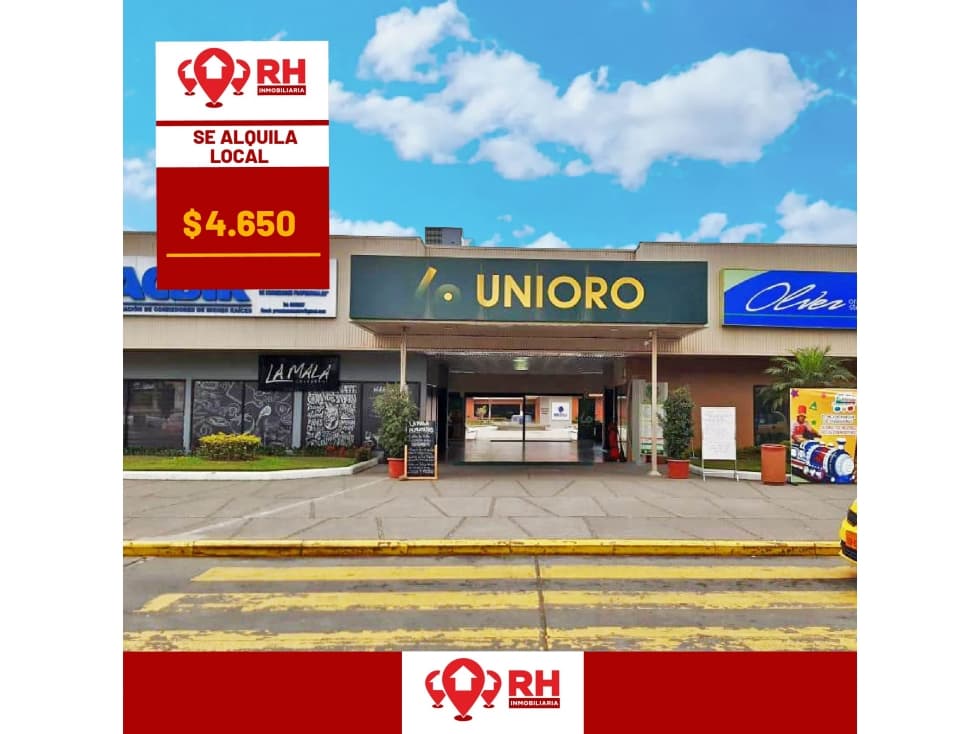 LOCAL EN ARRIENDO EN EL CENTRO COMERCIAL UNIORO, MACHALA - 1