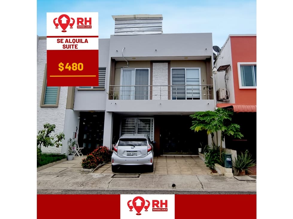 SUITE AMOBLADA EN URBANIZACIÓN CIUDAD VERDE, MACHALA - 1