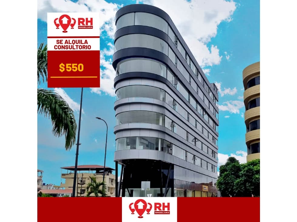 CONSULTORIO EN ALQUILER EN PLATINIUM MEDICO CENTER, MACHALA - 1