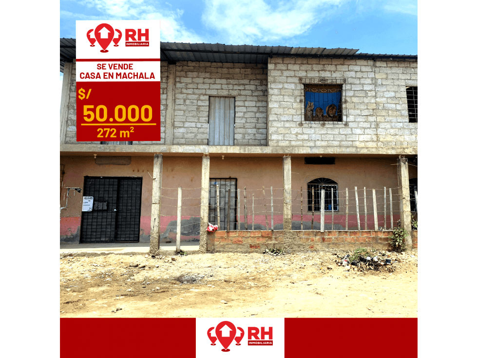 CASA EN CONSTRUCCIÓN EN VENTA, EN LA CIUDAD DE MACHALA - 1