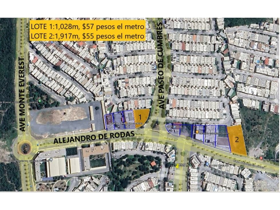TERRENO EN RENTA FRENTE ENTRADA PLAZA SIKARA 1917 M 2 $ 110.000 - 1