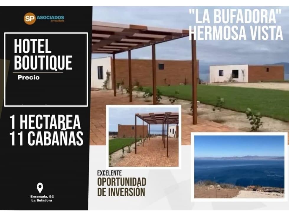HOTEL BOUTIQUE EN VENTA EN LA BUFADORA, ENSENADA B.C - 1