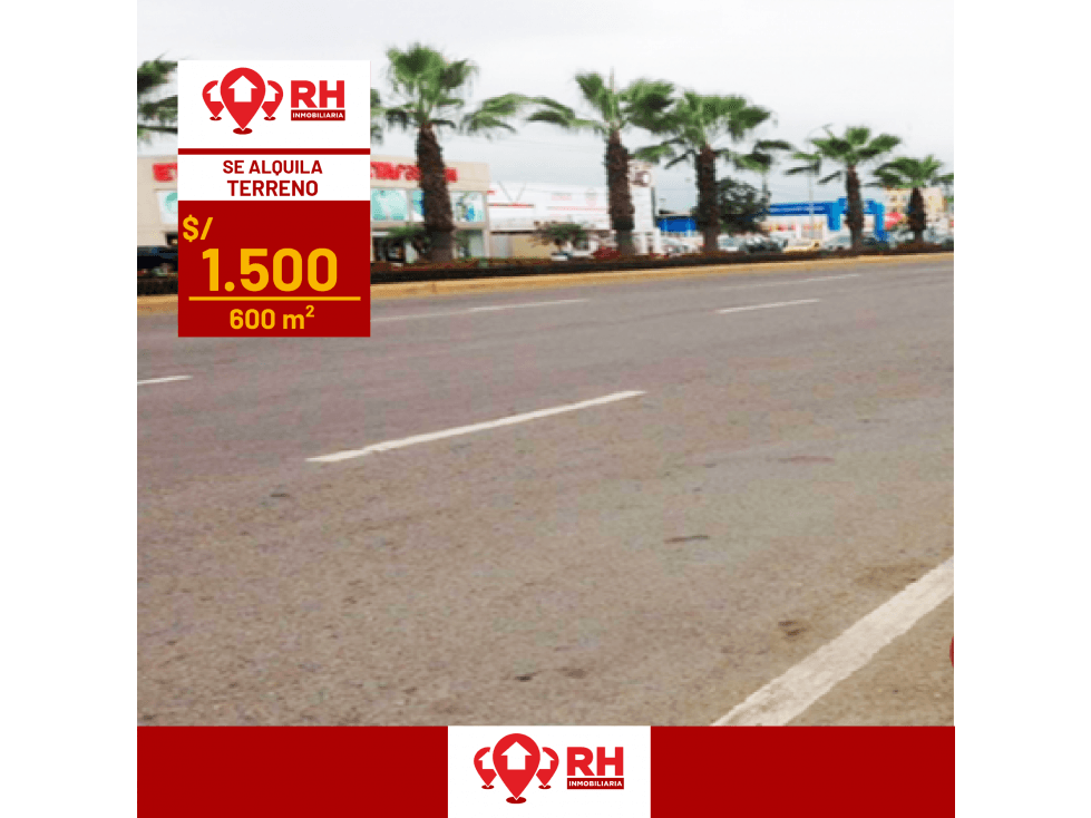 TERRENO EN ALQUILER AL INGRESO DE MACHALA #546 - 1