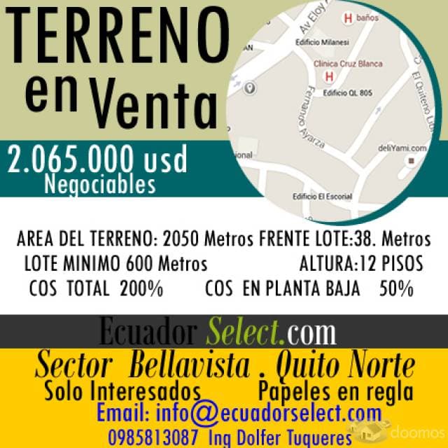 TERRENO EN BELLAVISTA QUITO NORTE - 1