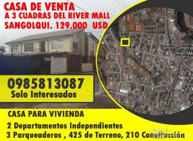 VENDO PROPIEDAD VALLE DE LOS CHILLOS 0985813087 - 1