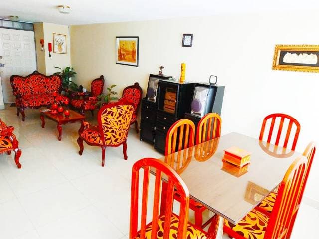 Departamento 3 dormitorios, 3 baños, estudio, piscina,amoblado - 1