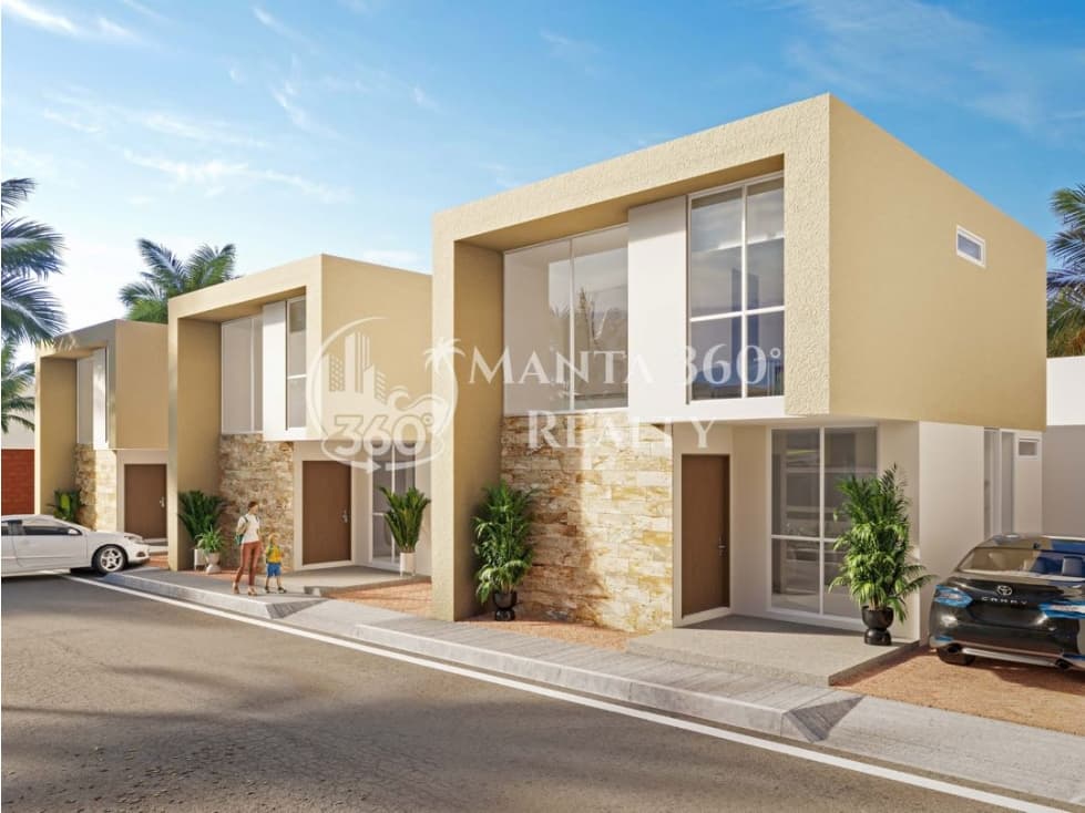 CASAS FRENTE AL MAR EN URB. PUNTA ARRECIFE - MANTA JARAMIJO - 1