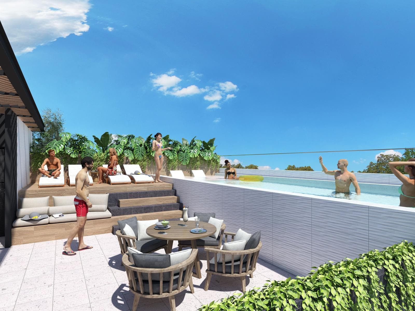 1BR 1BA, Studio with Pool, Ola del Mar, Playa del Carmen - 1