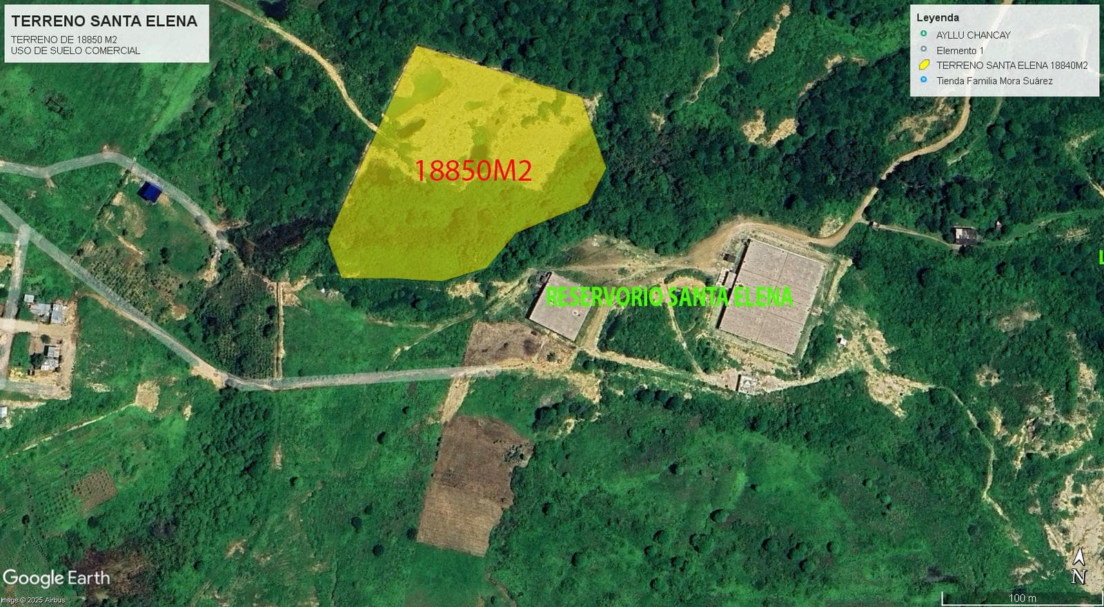 Terreno de 18.850 M2 al INGRESO DE SANTA ELENA - 1