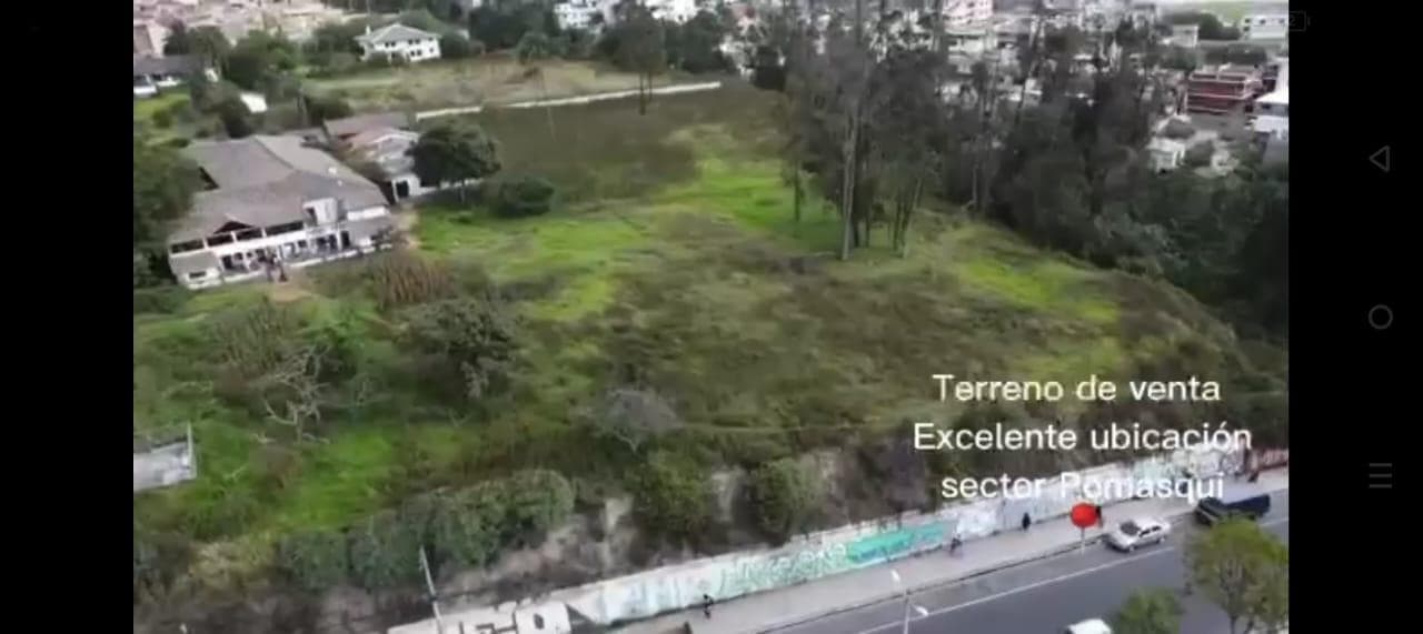 Terreno en Venta en Pomasqui. Apto para proyecto Inmobiliario Comercio. PR - 1