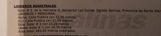 Venta de casa por terminar en Salinas