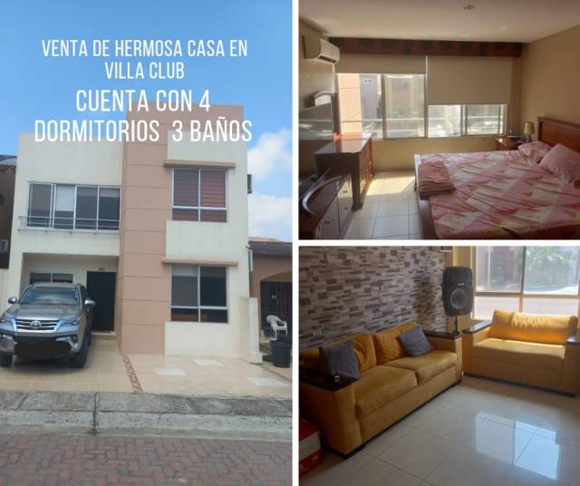 Se vende Moderna casa en VILLA CLUB etapa HERMES - 1