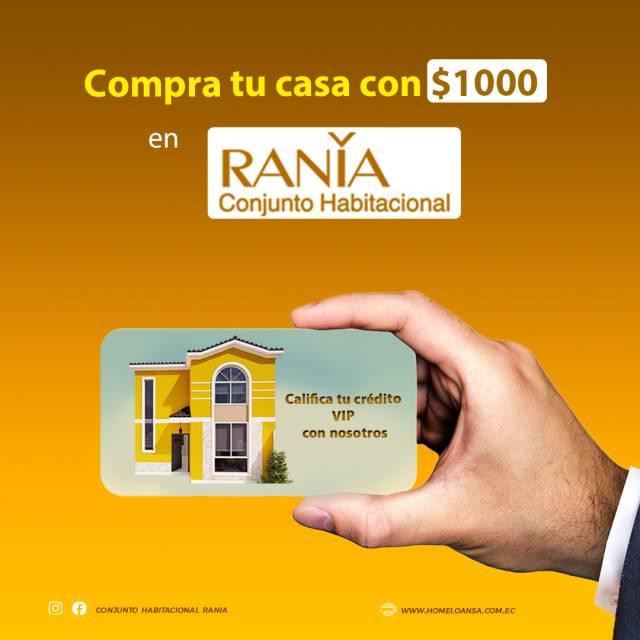 COMPRA TU CASA CON $1000