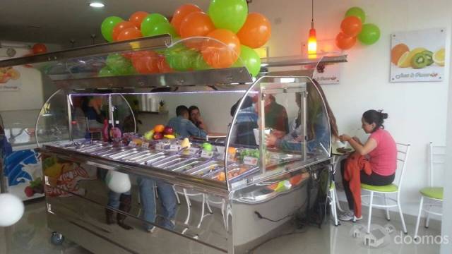 venta de negocio de ensaladas y helado al  peso al sur de la ciudad de Quito