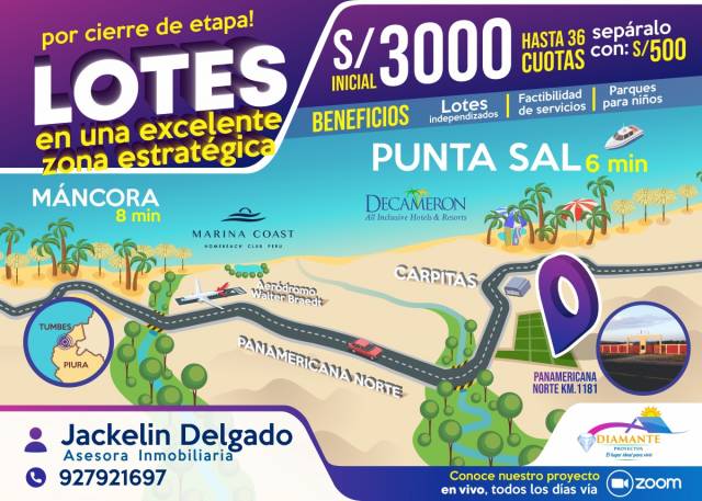 LOTES EN PUNTA SAL - TUMBES